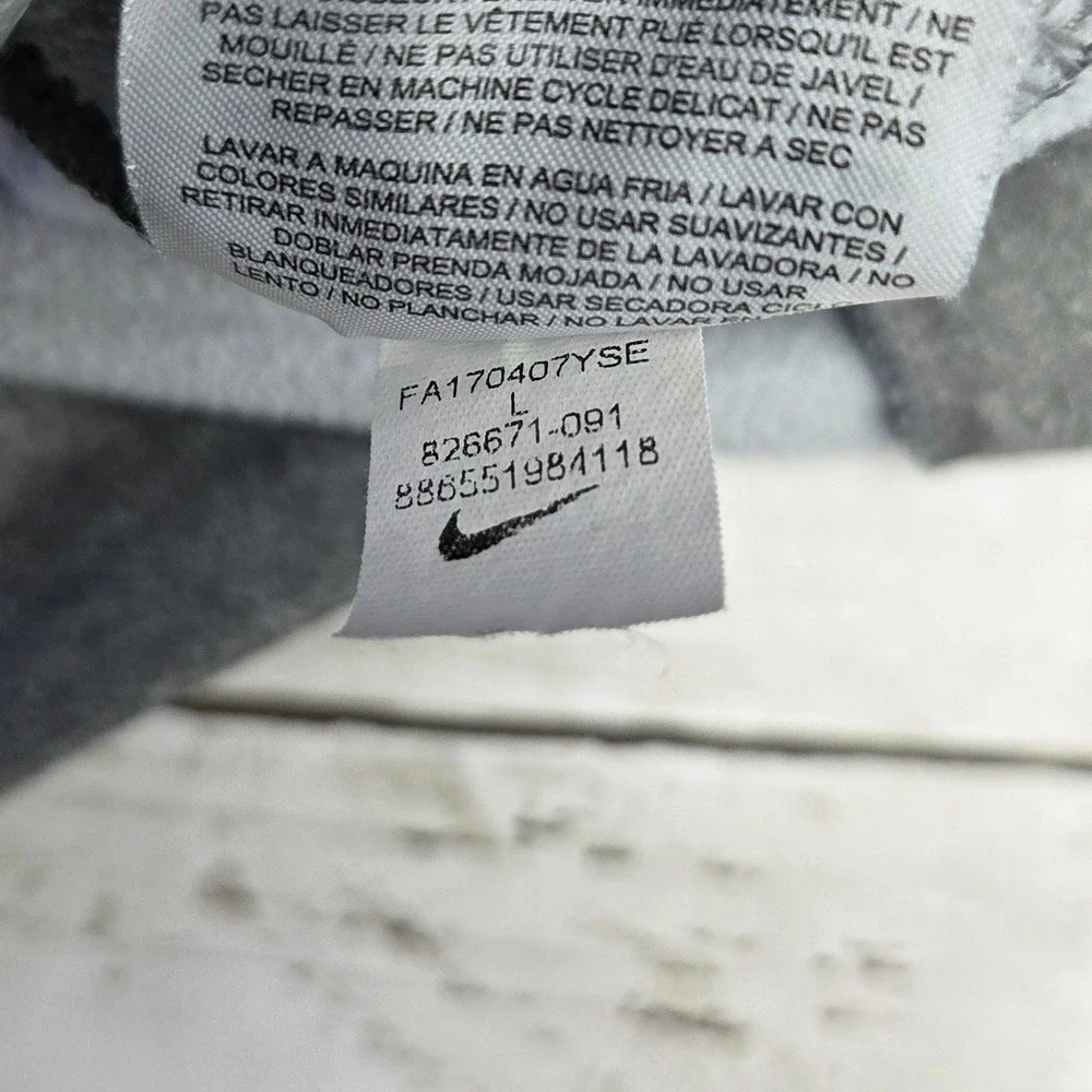 Nike Dri-FIT Therma Pullover Hoodie Men Large Gray 826671-091 Heathered Sport
